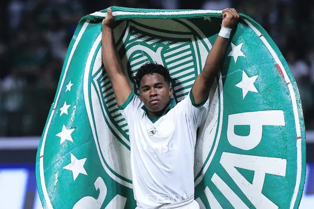 Endrick jogador do Palmeiras. Foto: Ettore Chiereguini/AGIF