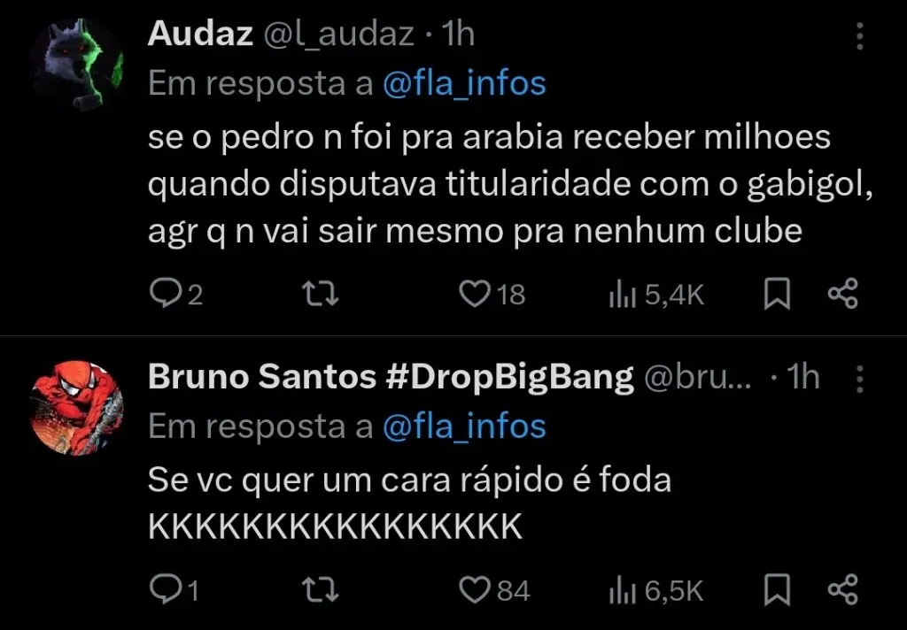 Repercussão via Twitter