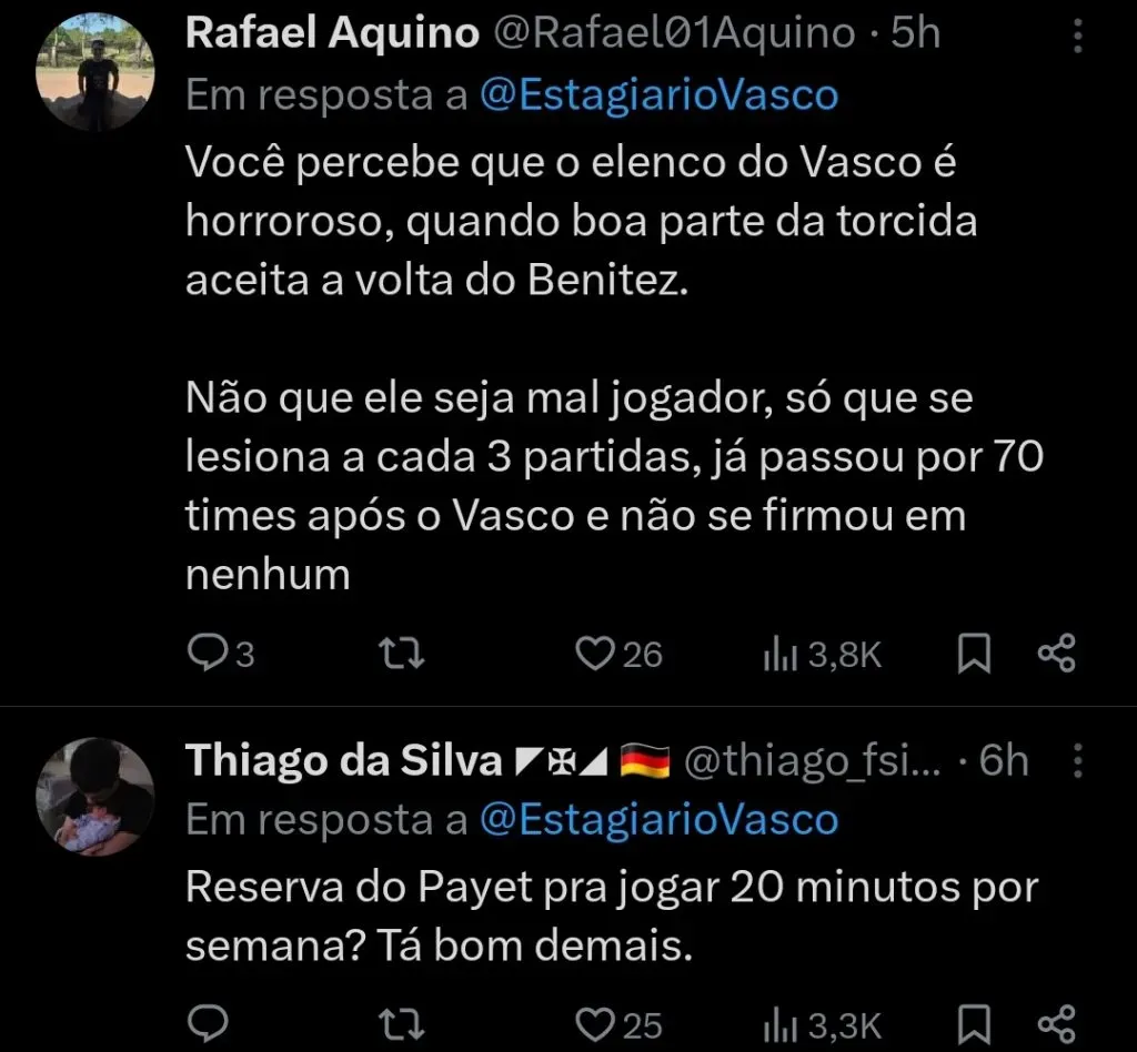 Repercussão via Twitter