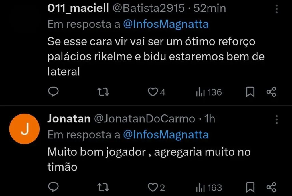 Repercussão via Twitter