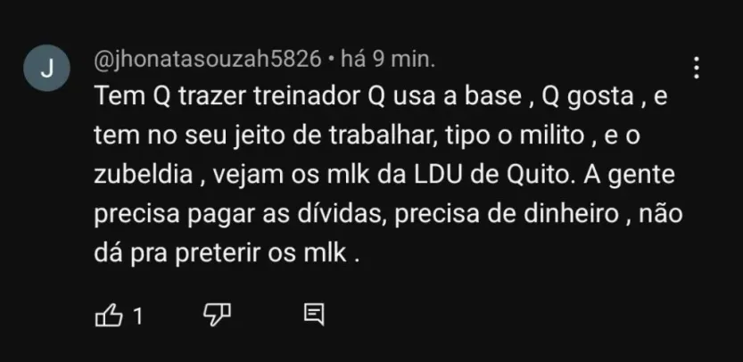 Repercussão via YouTube