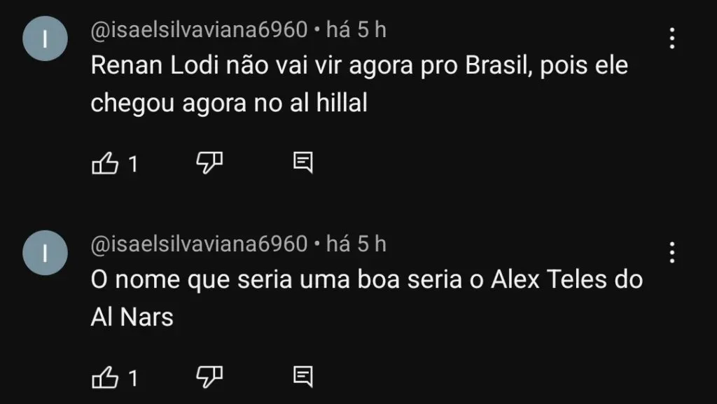 Repercussão via YouTube