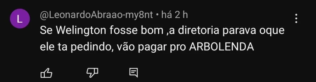 Repercussão via YouTube