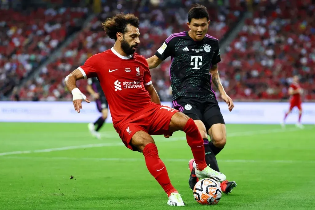Mohamed Salah #11 of Liverpool (Photo by Yong Teck Lim/Getty Images)