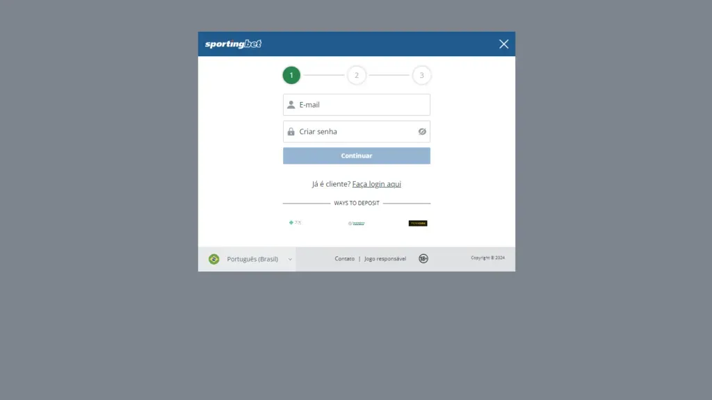 Sportingbet-cadastro
