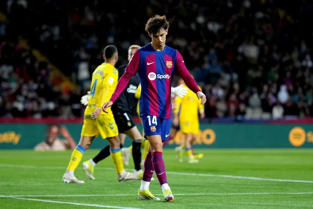 Félix quer ficar em Barcelona. (Photo by Alex Caparros/Getty Images)