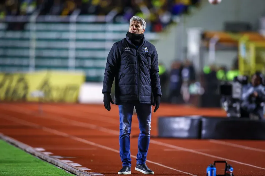 Renato Portaluppi optou em não levar titulares na estreia da Libertadores e perdeu para o The Strongest. FOTO: LUCAS UEBEL/GREMIO FBPA