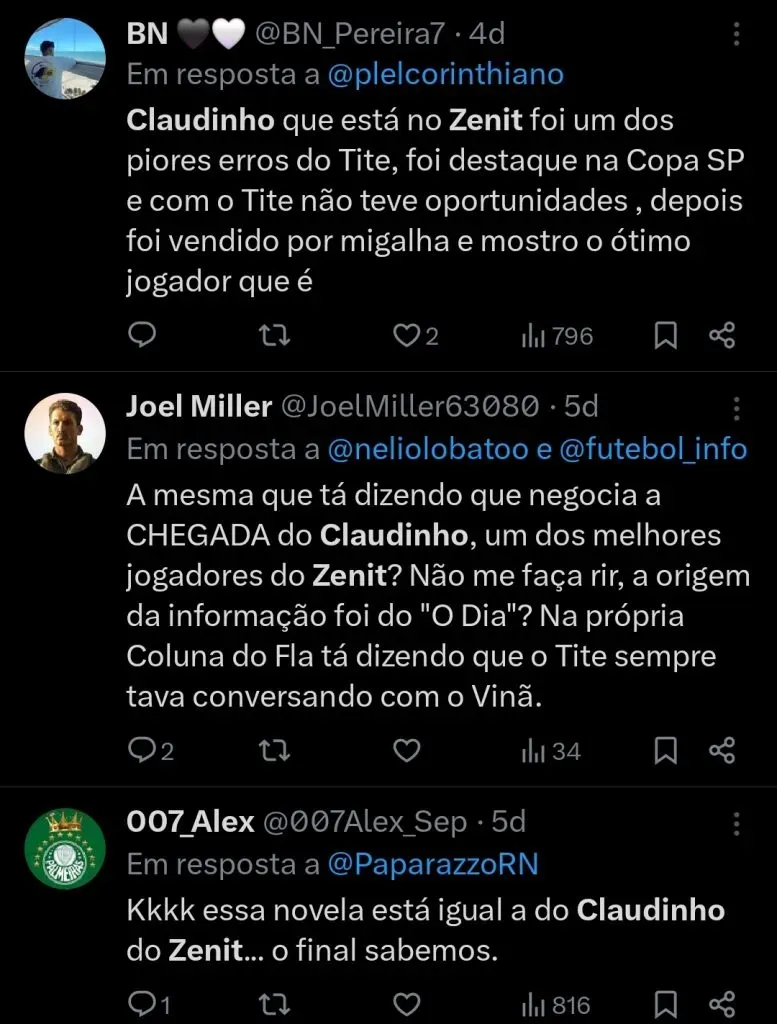 Repercussão via Twitter