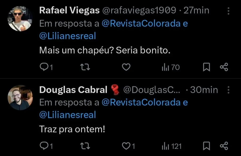 Repercussão via Twitter