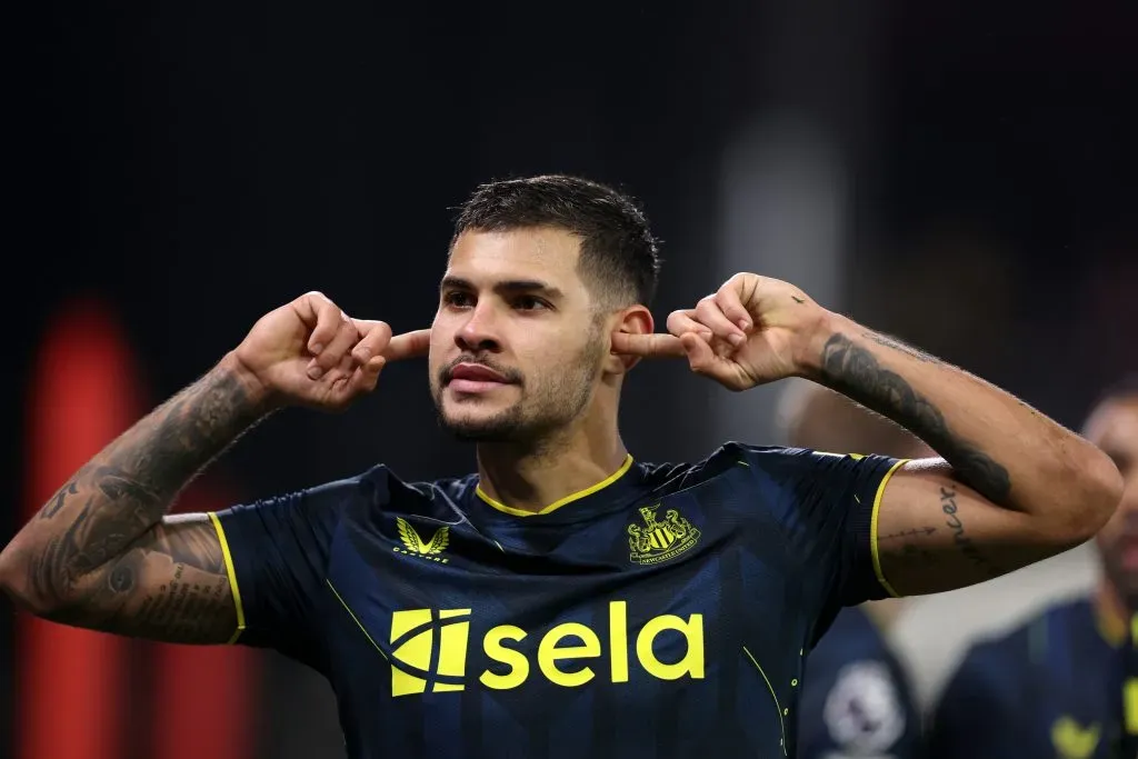 Bruno Guimaraes of Newcastle United. (Photo by Catherine Ivill/Getty Images)