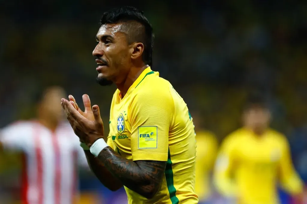 Meio-campista atuando pela Seleção (Photo by Buda Mendes/Getty Images)