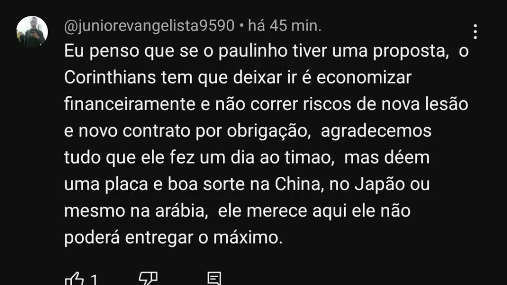 Repercussão via YouTube