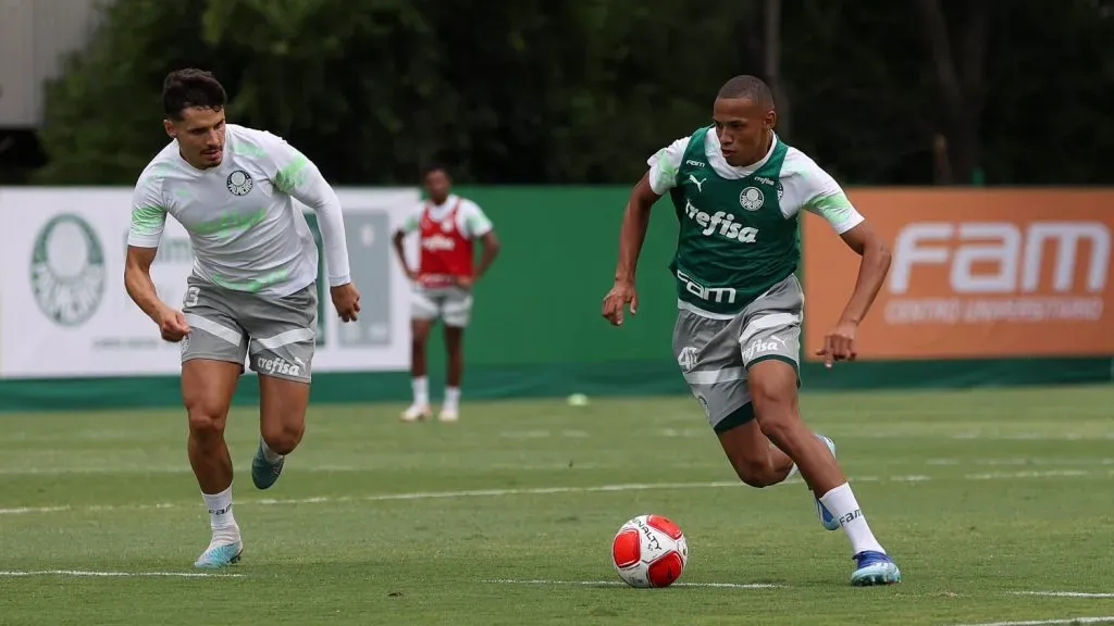 John John está de saída para o RB Bragantino. Foto: Cesar Greco/Palmeiras