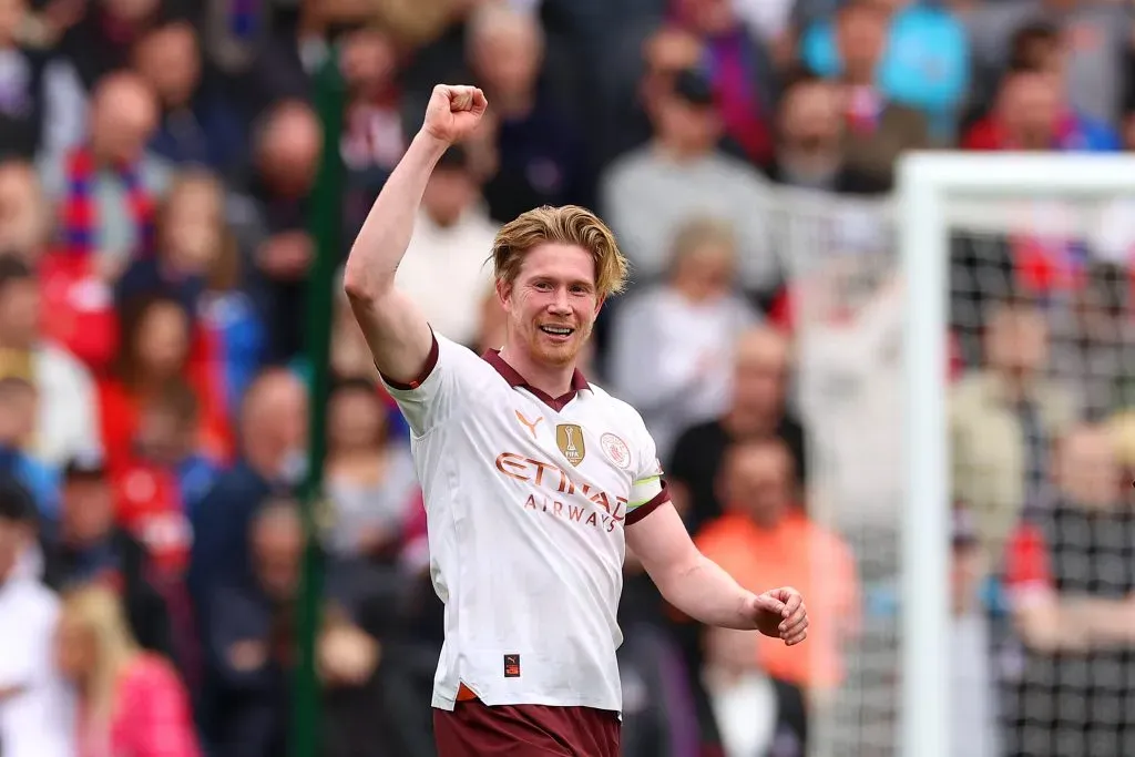 Kevin De Bruyne desperta atenção da zaga madrilenha (Foto: Richard Pelham/Getty Images)