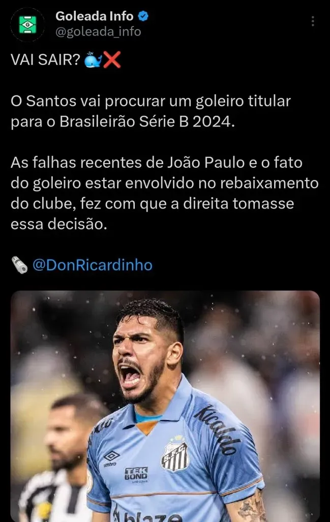 Repercussão via Twitter