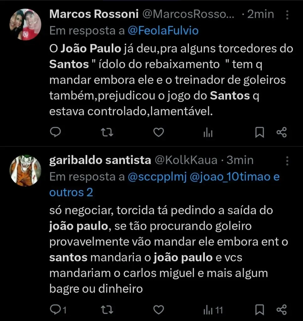 Repercussão via Twitter