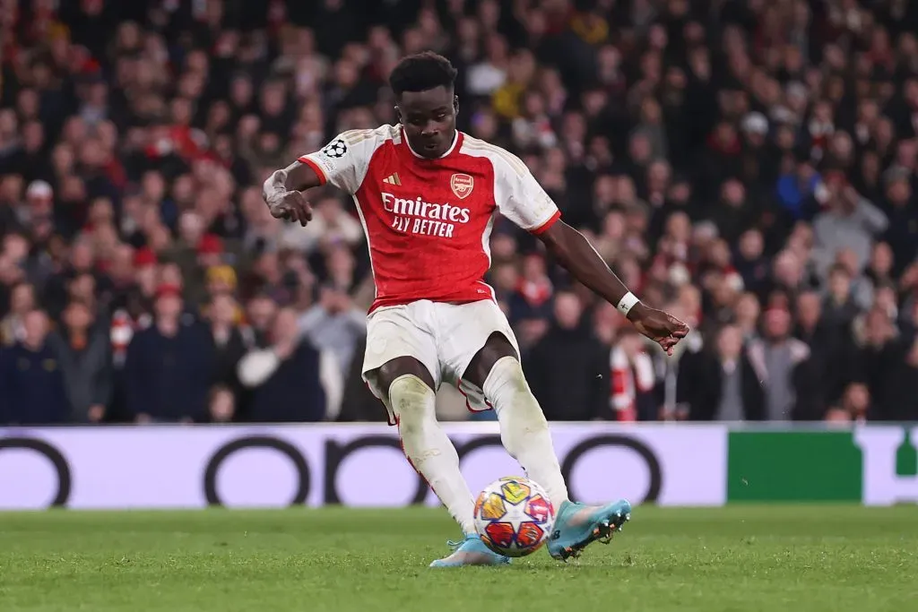 Bukayo Saka of Arsenal. (Photo by Julian Finney/Getty Images)