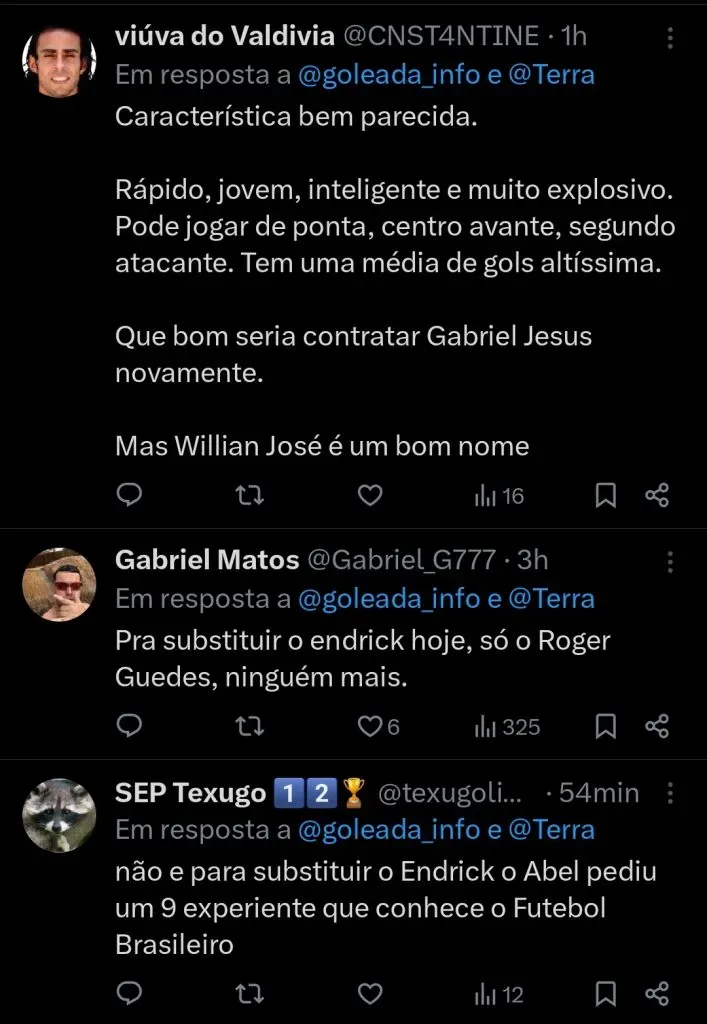 Repercussão via Twitter