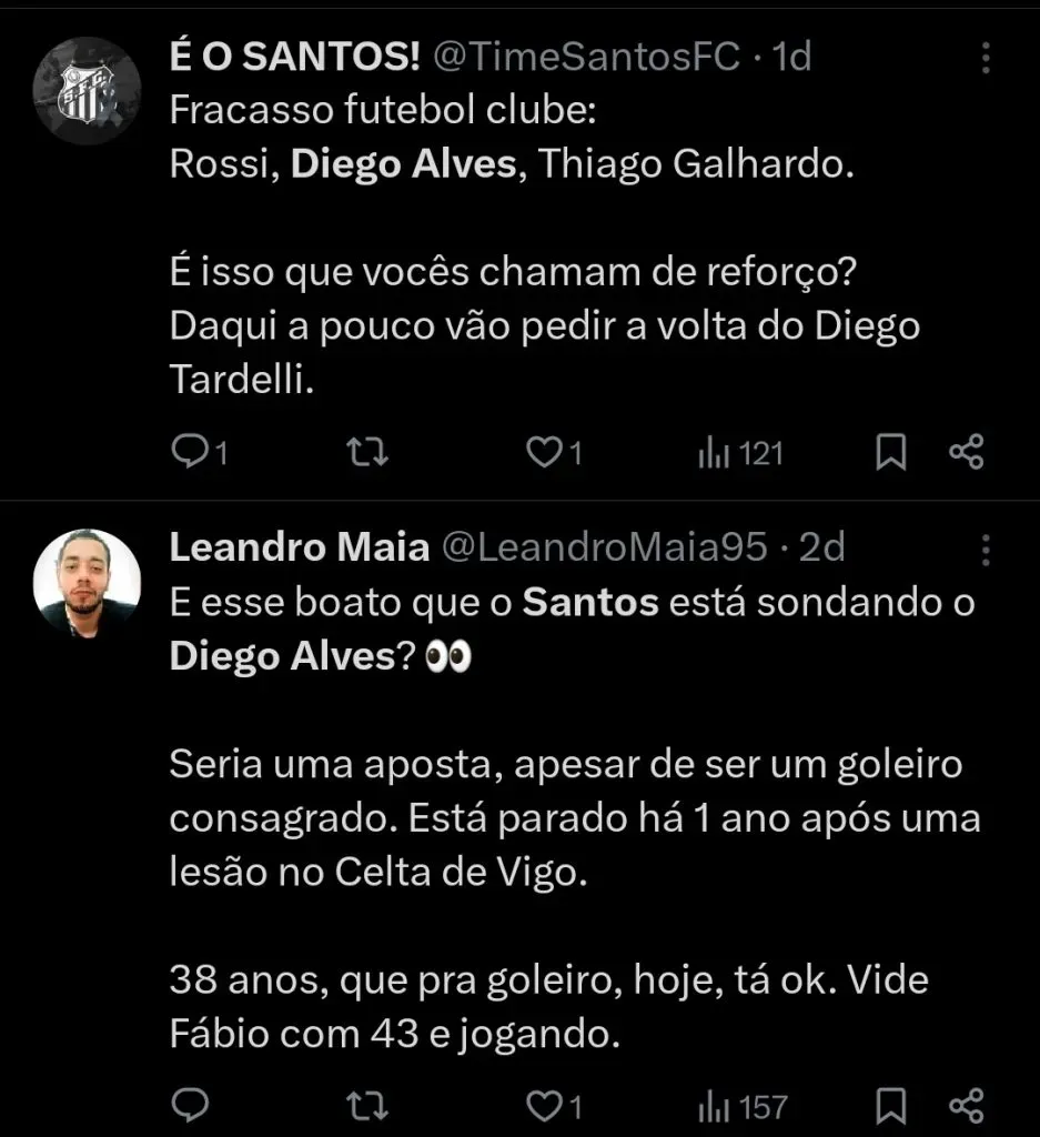 Repercussão via Twitter