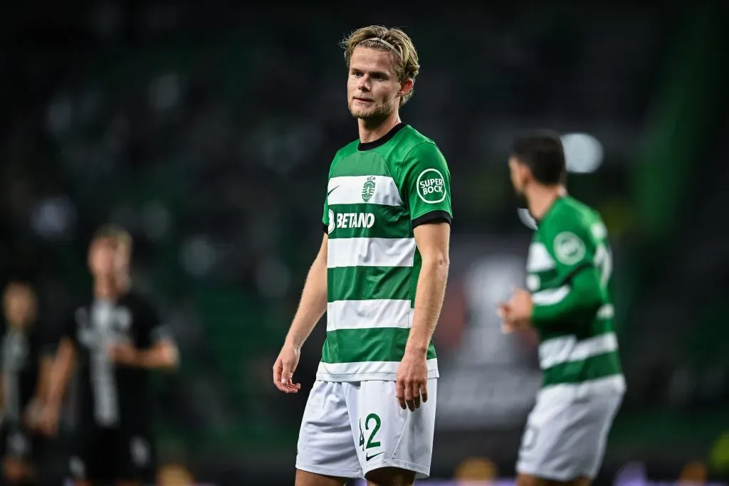 Morten Hjulmand of Sporting (Photo by Octavio Passos/Getty Images)