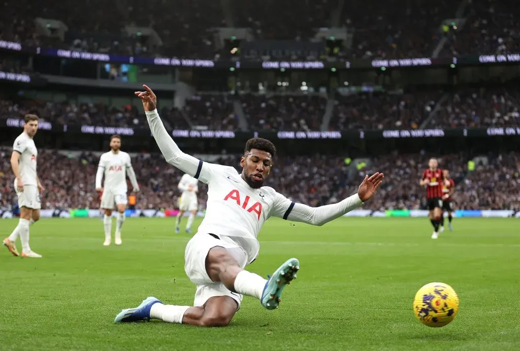 Emerson Royal of Spurs . (Photo by Julian Finney/Getty Images)
