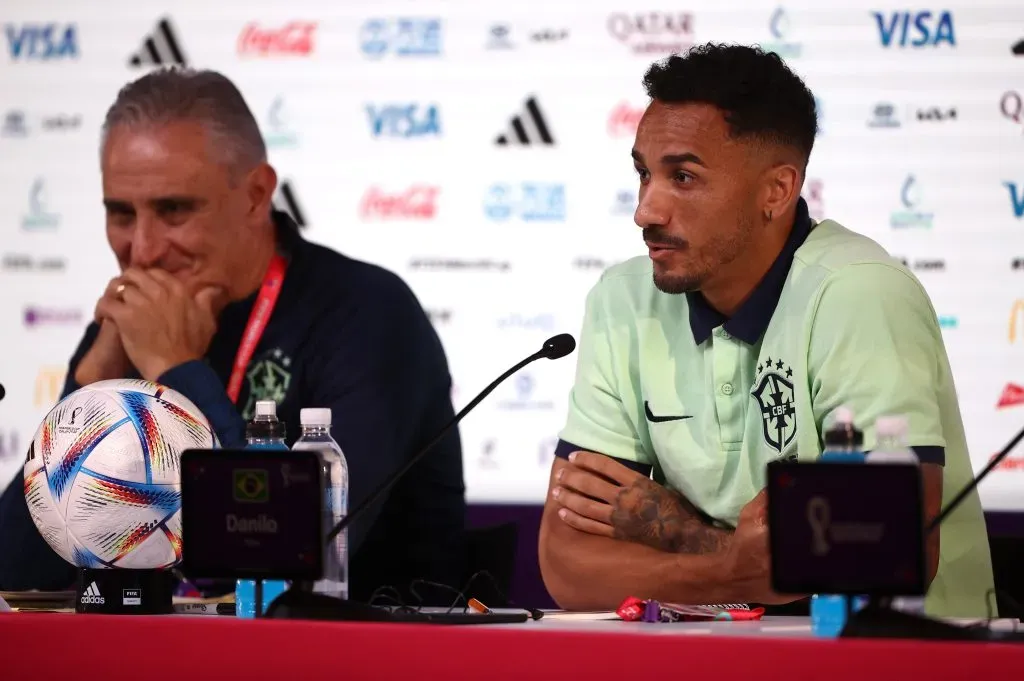 Danilo e Tite. (Photo by Robert Cianflone/Getty Images)