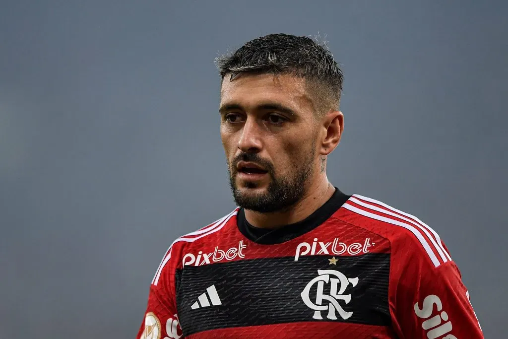 Arrasca em ação pelo Flamengo. Foto: Thiago Ribeiro/AGIF