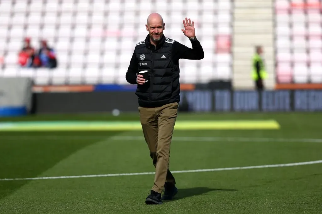 Ten Hag balança. (Photo by Charlie Crowhurst/Getty Images)