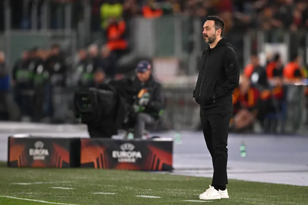 Brighton coach Roberto De Zerbi . (Photo by Mike Hewitt/Getty Images)
