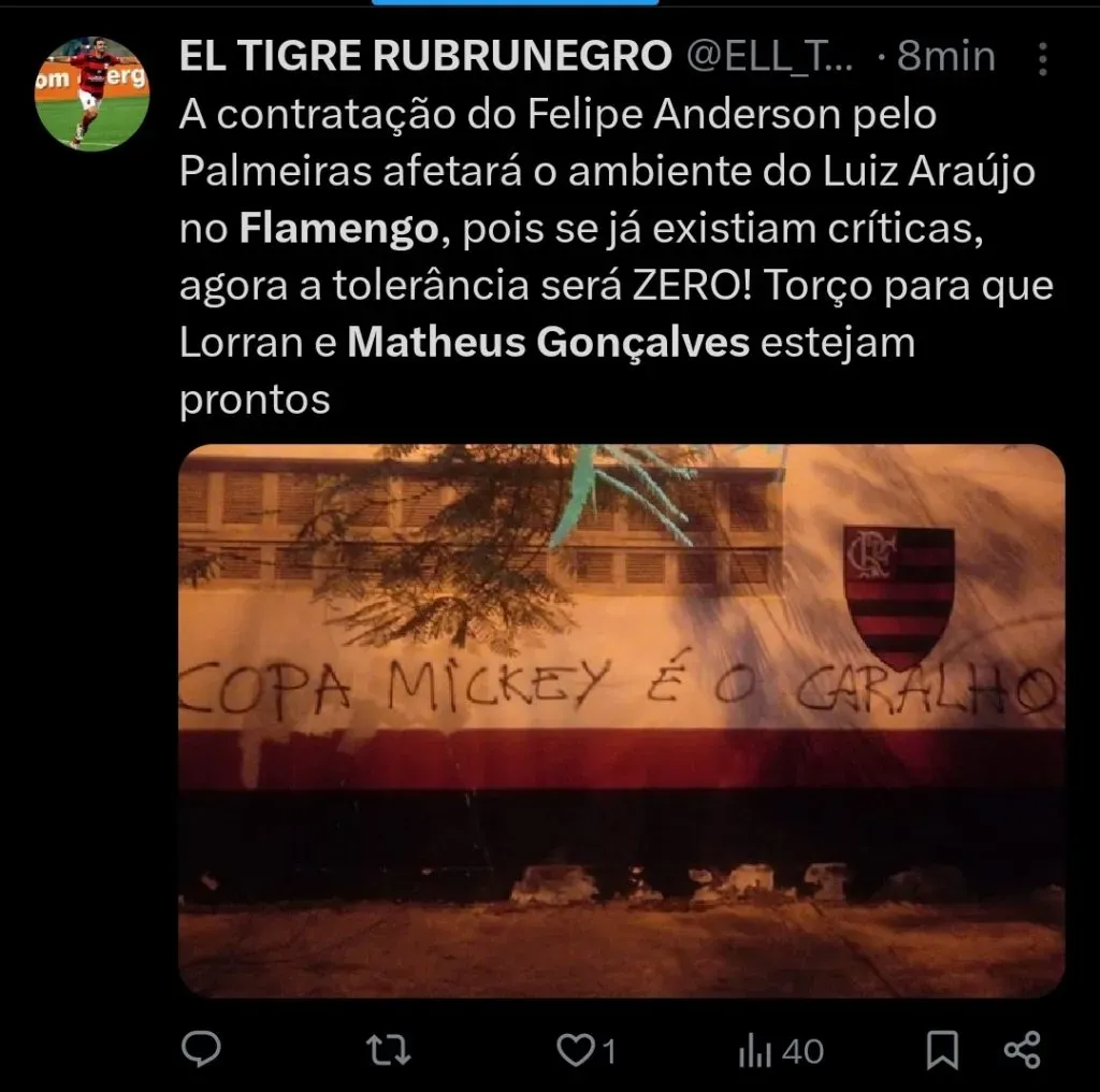 Repercussão via Twitter