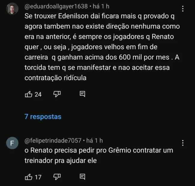 Repercussão via YouTube