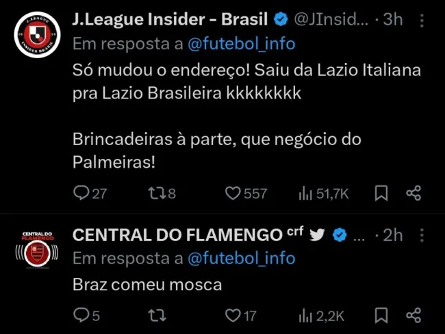 Repercussão via Twitter