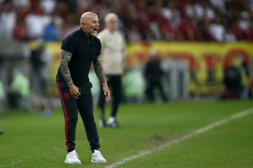 Sampaoli em sua passagem pelo Flamengo. (Photo by Wagner Meier/Getty Images)