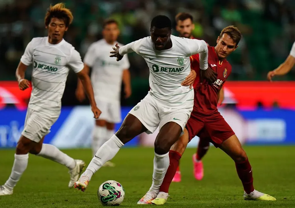 Ousmane Diomande of Sporting   (Photo by Gualter Fatia/Getty Images)