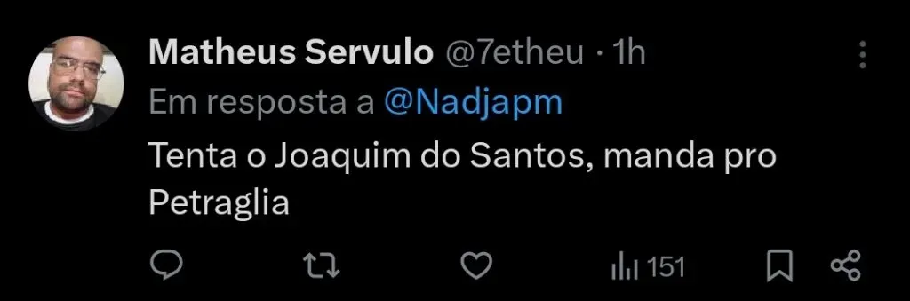 Repercussão via Twitter