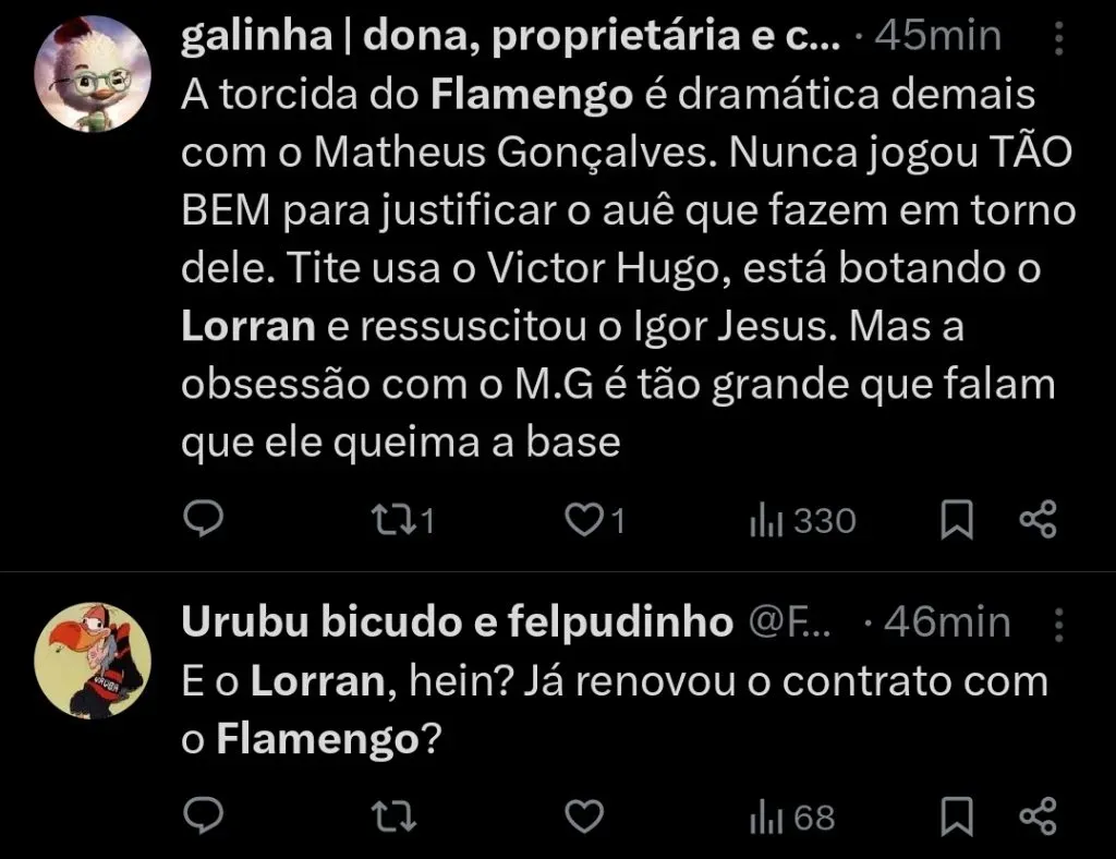 Repercussão via Twitter