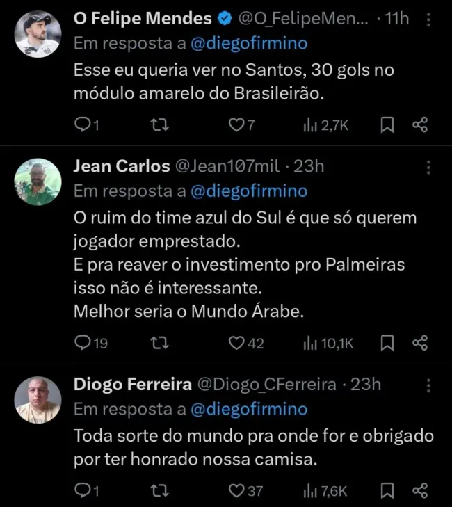 Repercussão via Twitter