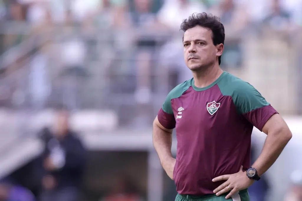 Técnico em um duelo diante do Palmeiras (Photo by Alexandre Schneider/Getty Images)