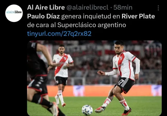 Repercussão via Twitter