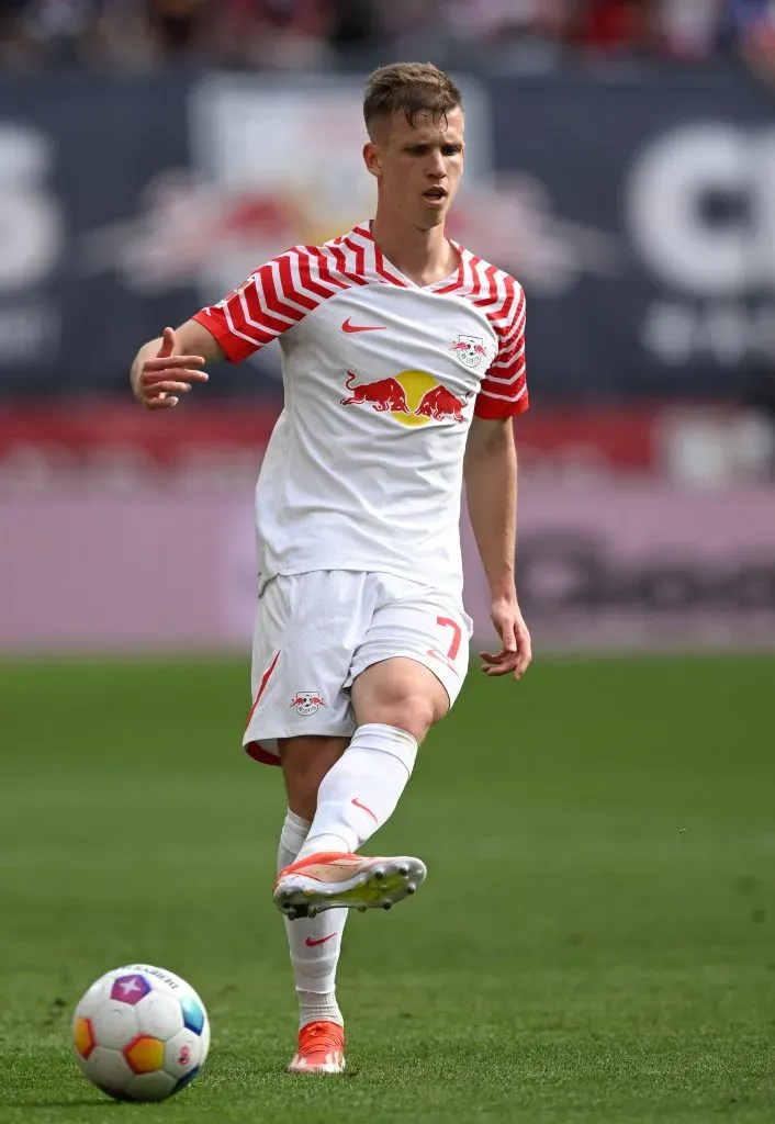 Dani Olmo se destaca no RB Leipzig. Foto: Stuart Franklin/Getty Images