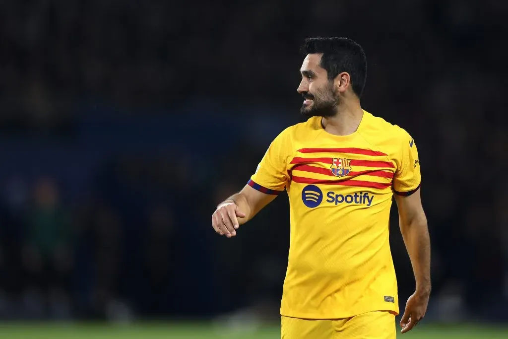 Gundogan em ação pelo Barça. (Photo by Alex Pantling/Getty Images)