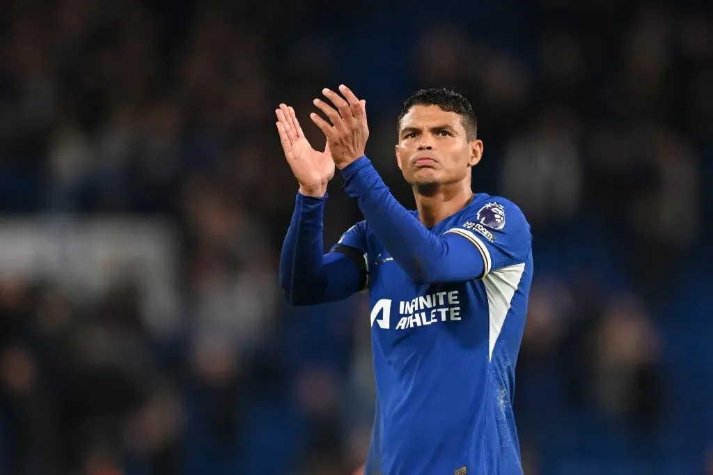 Thiago Silva em ação pelo Chelsea (Photo by Michael Regan/Getty Images)