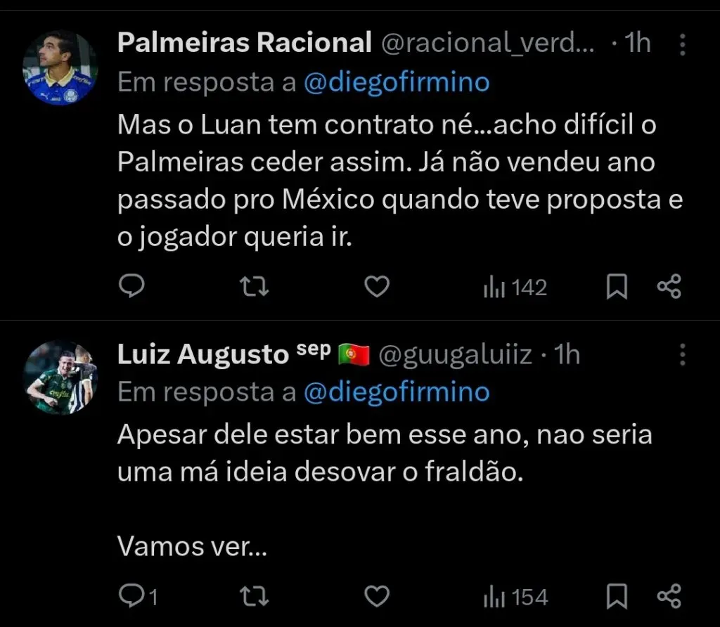 Repercussão via Twitter