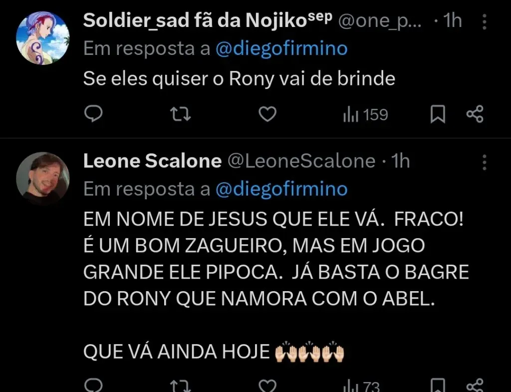 Repercussão via Twitter