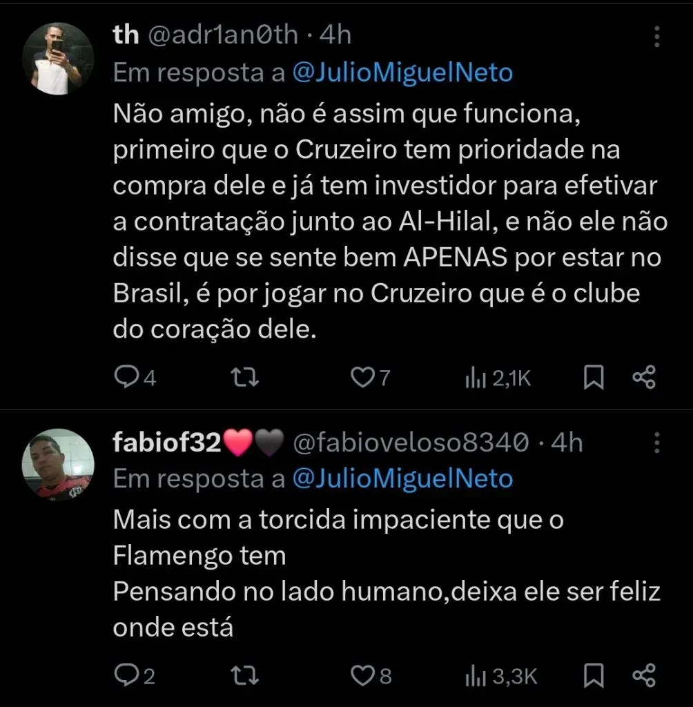 Repercussão via Twitter