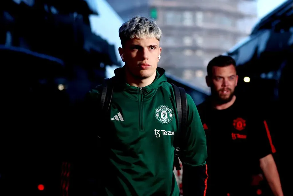 Alejandro Garnacho of Manchester United . (Photo by Clive Rose/Getty Images)