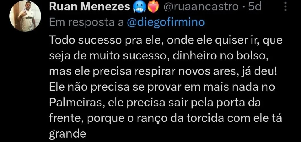 Repercussão via Twitter