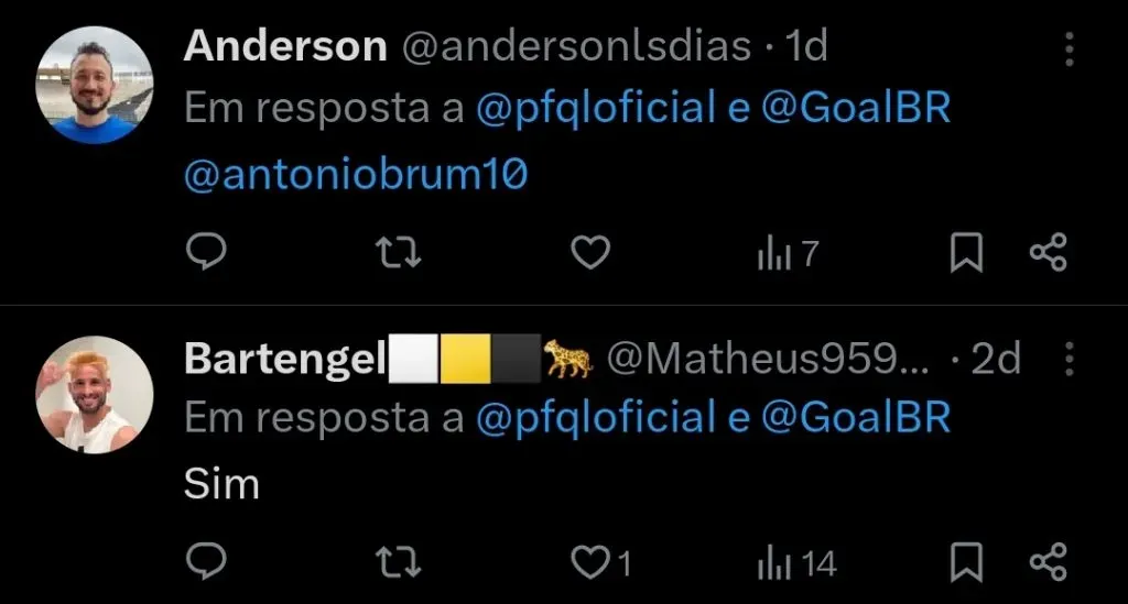 Torcedores querem Willyan Rocha em seus respectivos times