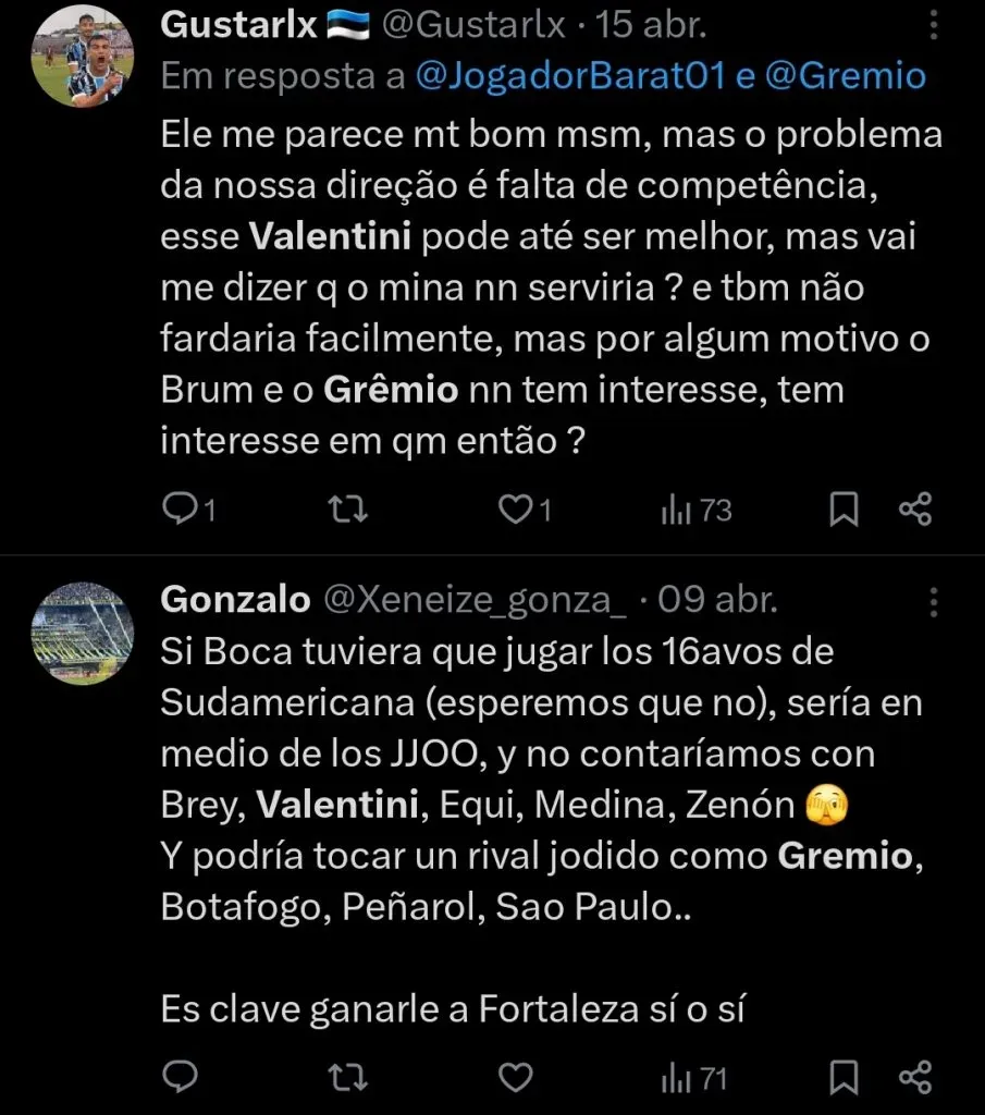 Repercussão via Twitter