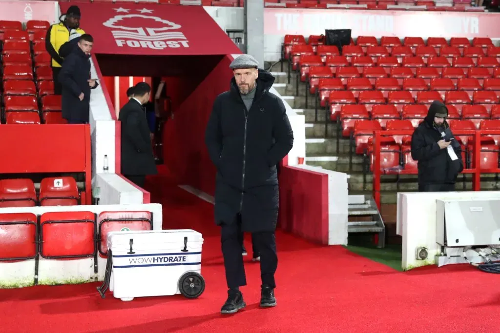 Erik ten Hag, Manager of Manchester United,. (Photo by Catherine Ivill/Getty Images)